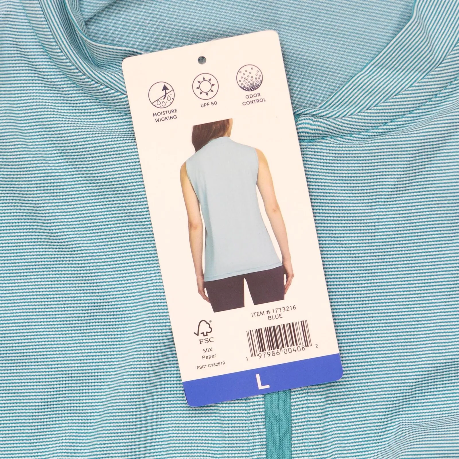 Lands' End Womens 1/4 Zip Sleeveless Polo Shirt 1773216