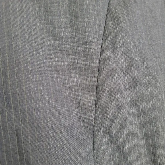 Lane Bryant Gray Pinstripe Two Button Blazer Suit Jacket Size Women's 26 NEW