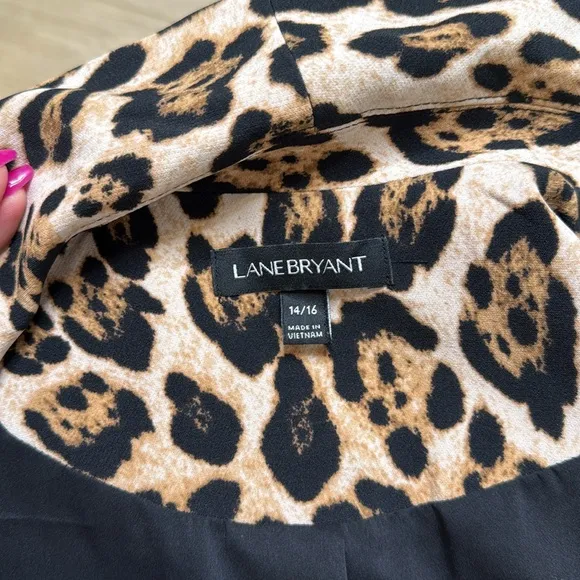 Lane Bryant leopard jacket, blazer suit top 14 16