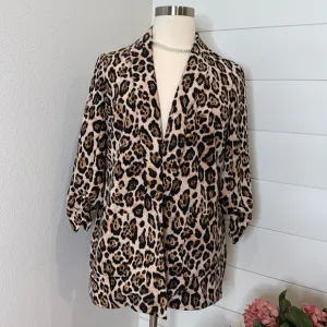 Lane Bryant leopard jacket, blazer suit top 14 16