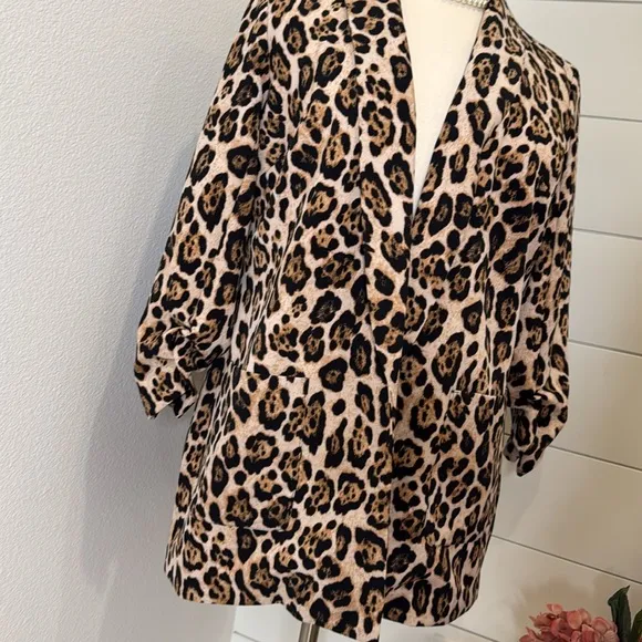 Lane Bryant leopard jacket, blazer suit top 14 16