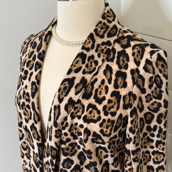 Lane Bryant leopard jacket, blazer suit top 14 16