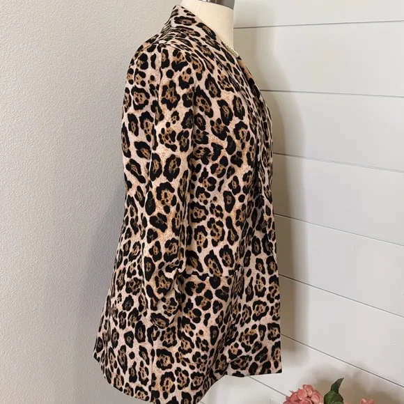 Lane Bryant leopard jacket, blazer suit top 14 16