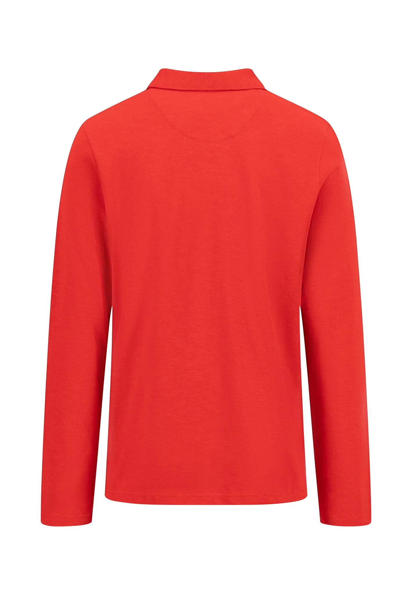 Langarm Poloshirt aus 100% Baumwolle