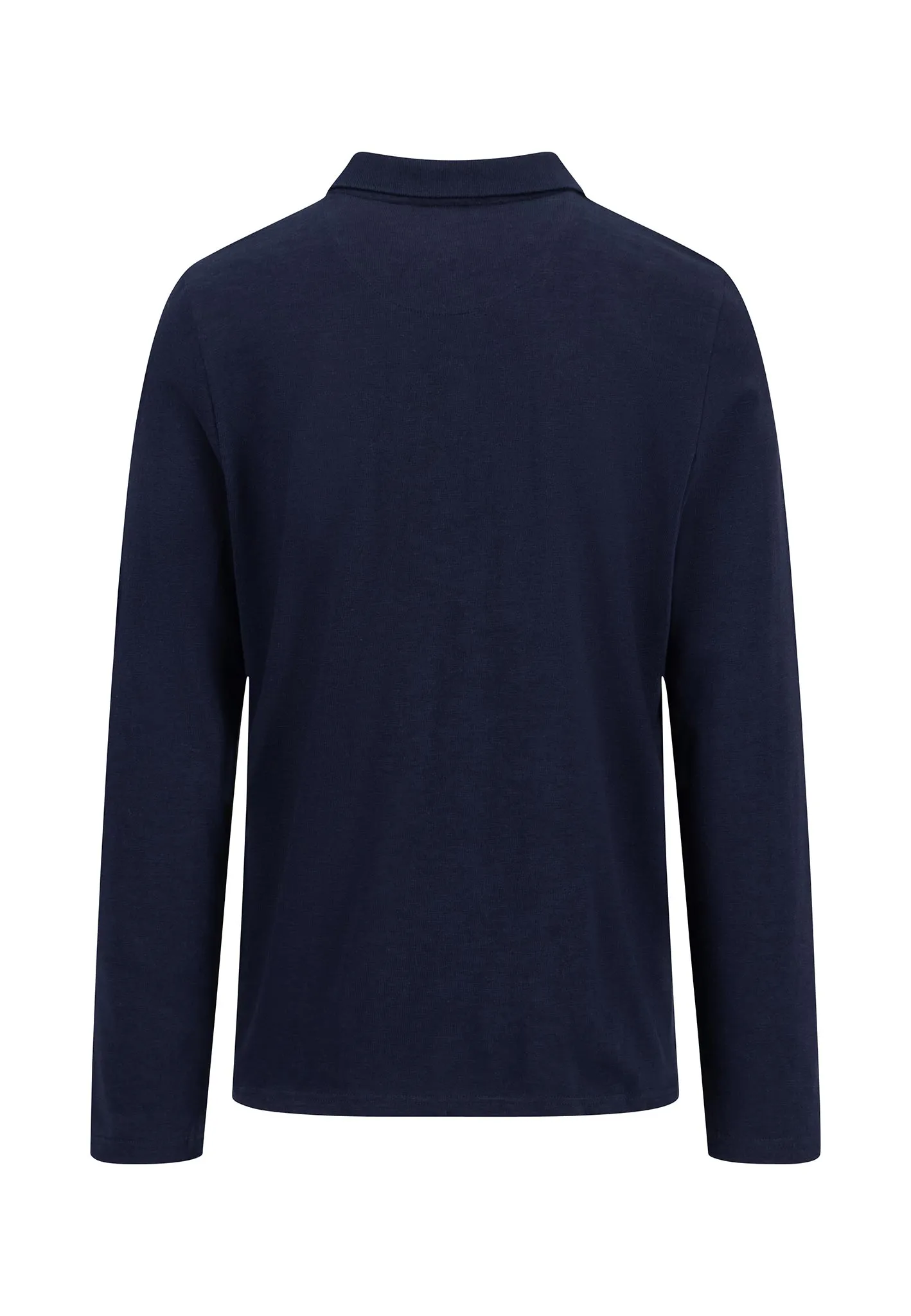 Langarm Poloshirt aus 100% Baumwolle