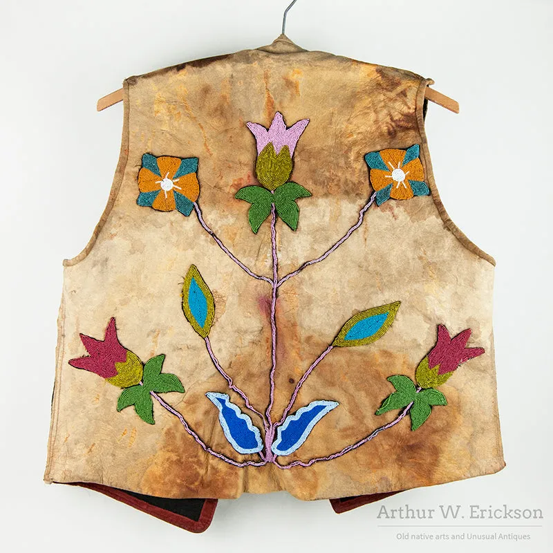 Large Old Beaded Plateau Vest