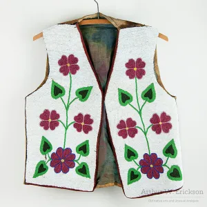 Large Old Beaded Plateau Vest