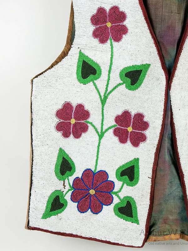 Large Old Beaded Plateau Vest