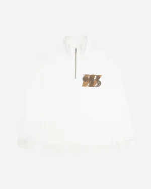 Lass Scription Half-Zip - Off White