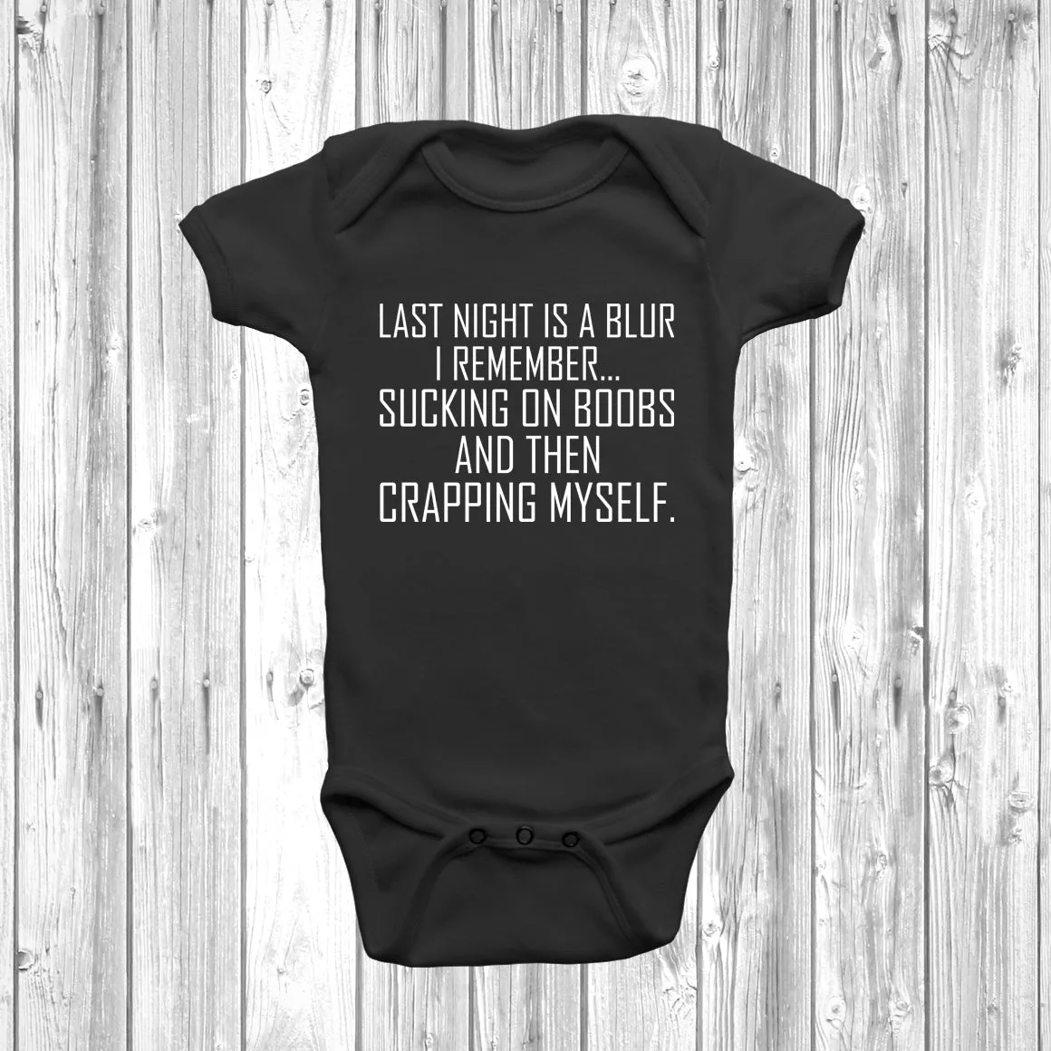 Last Night Is A Blur Baby Grow
