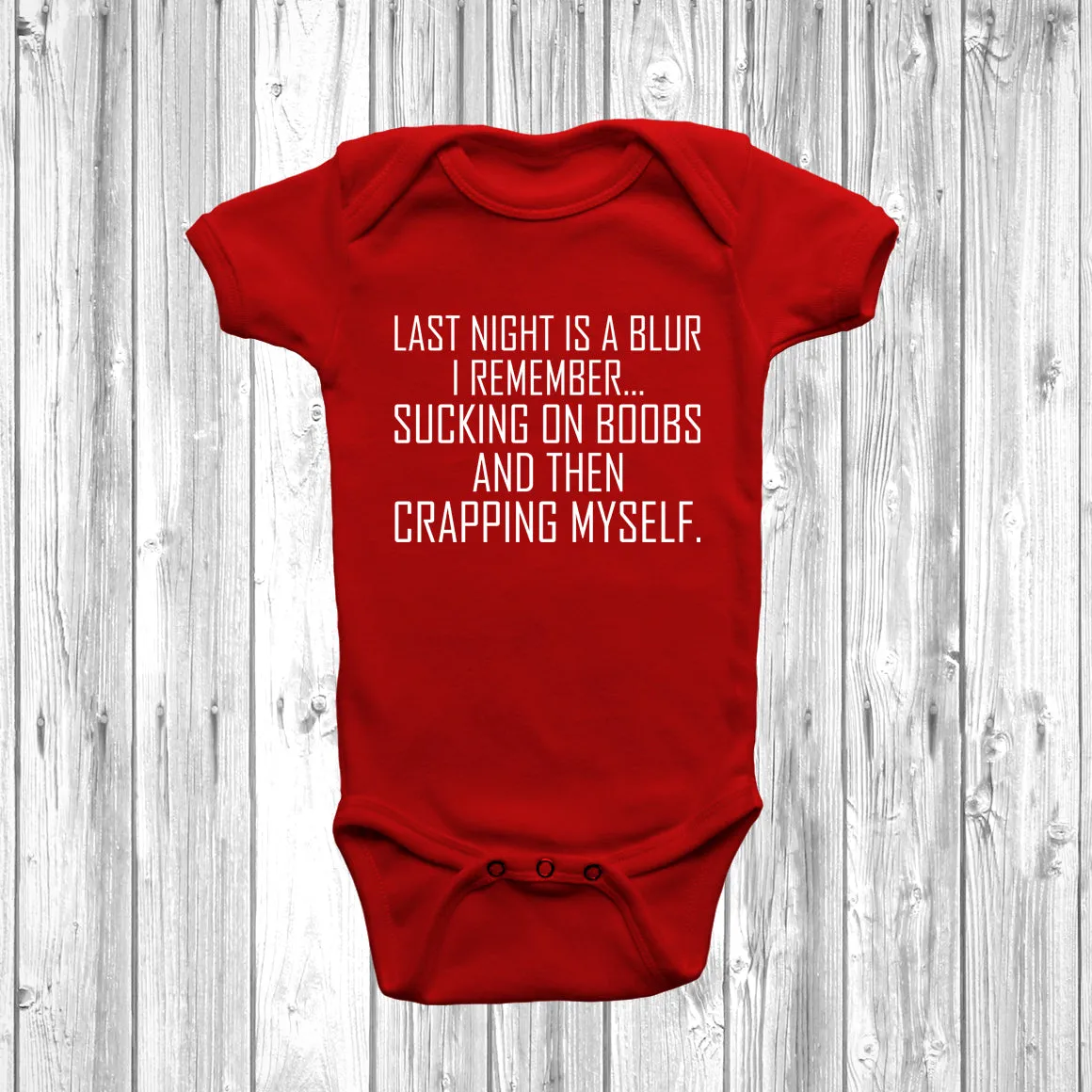 Last Night Is A Blur Baby Grow