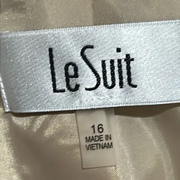 Le Suit 2 Piece 16 Blazer Jacket Skirt Suit Plus Size