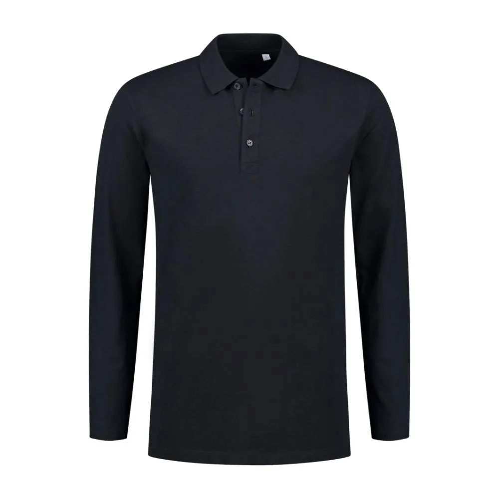 Lemon & Soda Polo Basic Stretch Lange Mouwen Heren LEM3576
