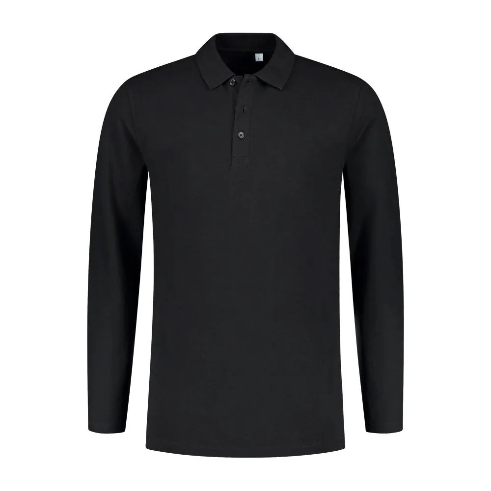 Lemon & Soda Polo Basic Stretch Lange Mouwen Heren LEM3576
