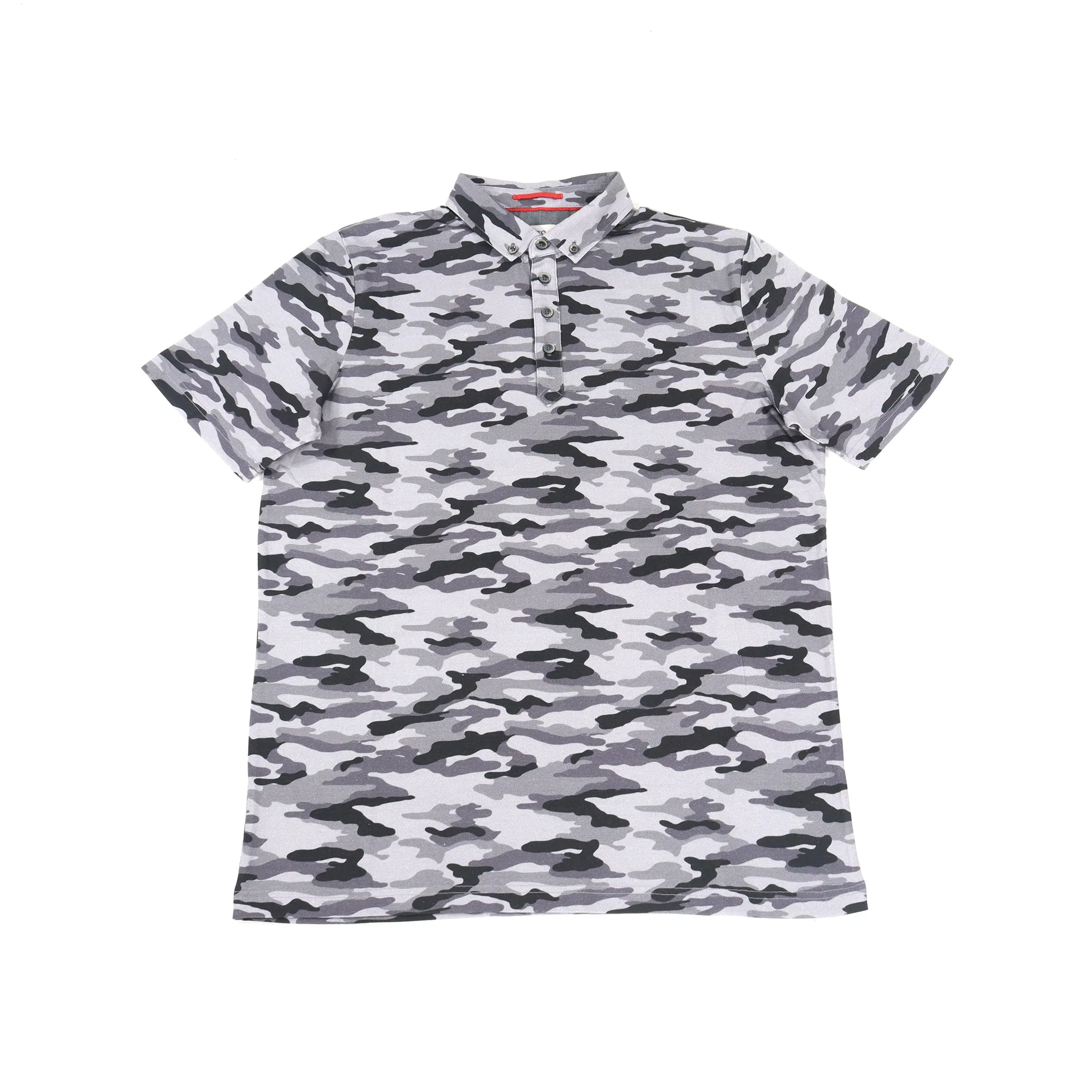 Leo Grey Camo Polo