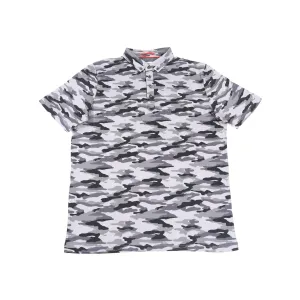 Leo Grey Camo Polo