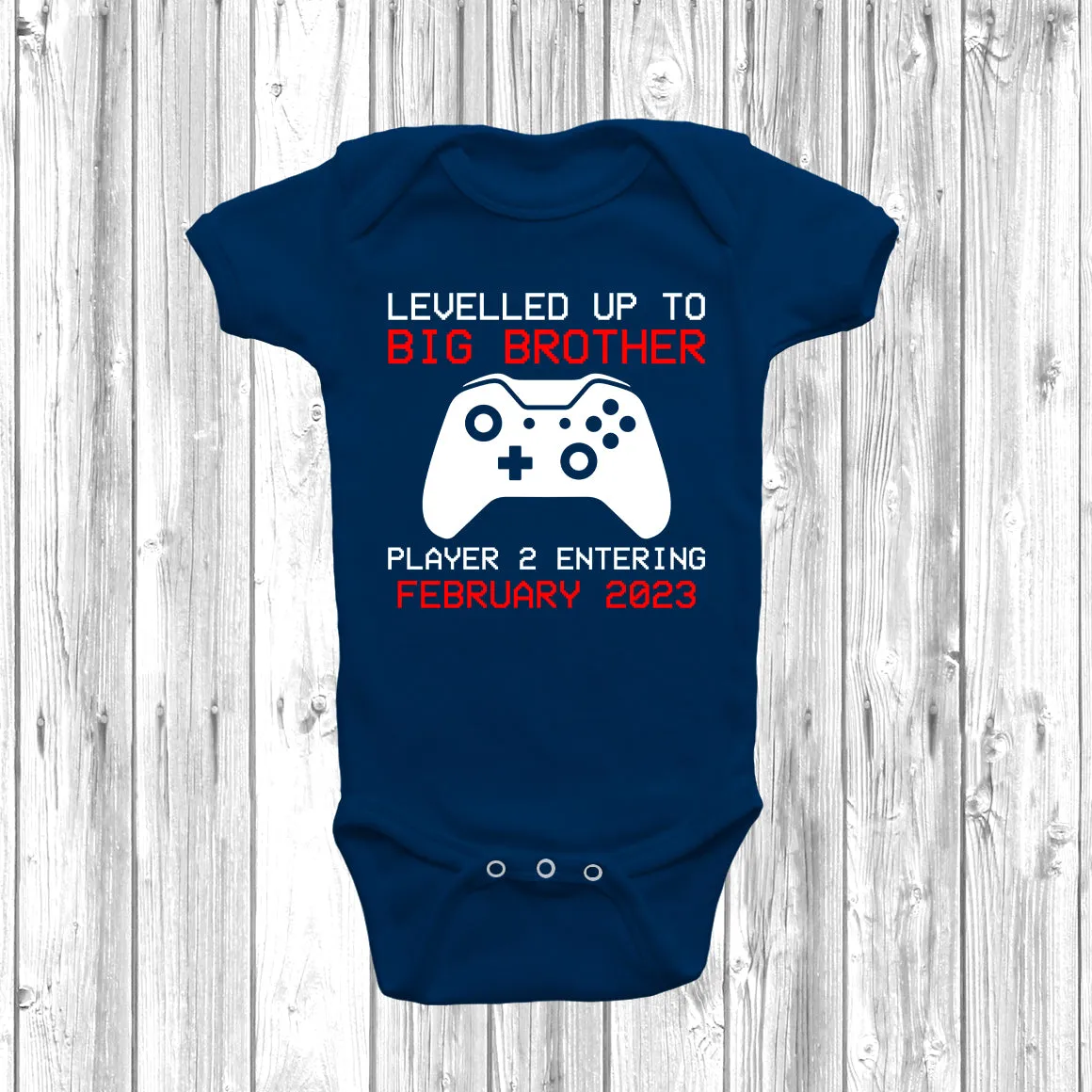 Levelled Up To Big Brother Baby Grow