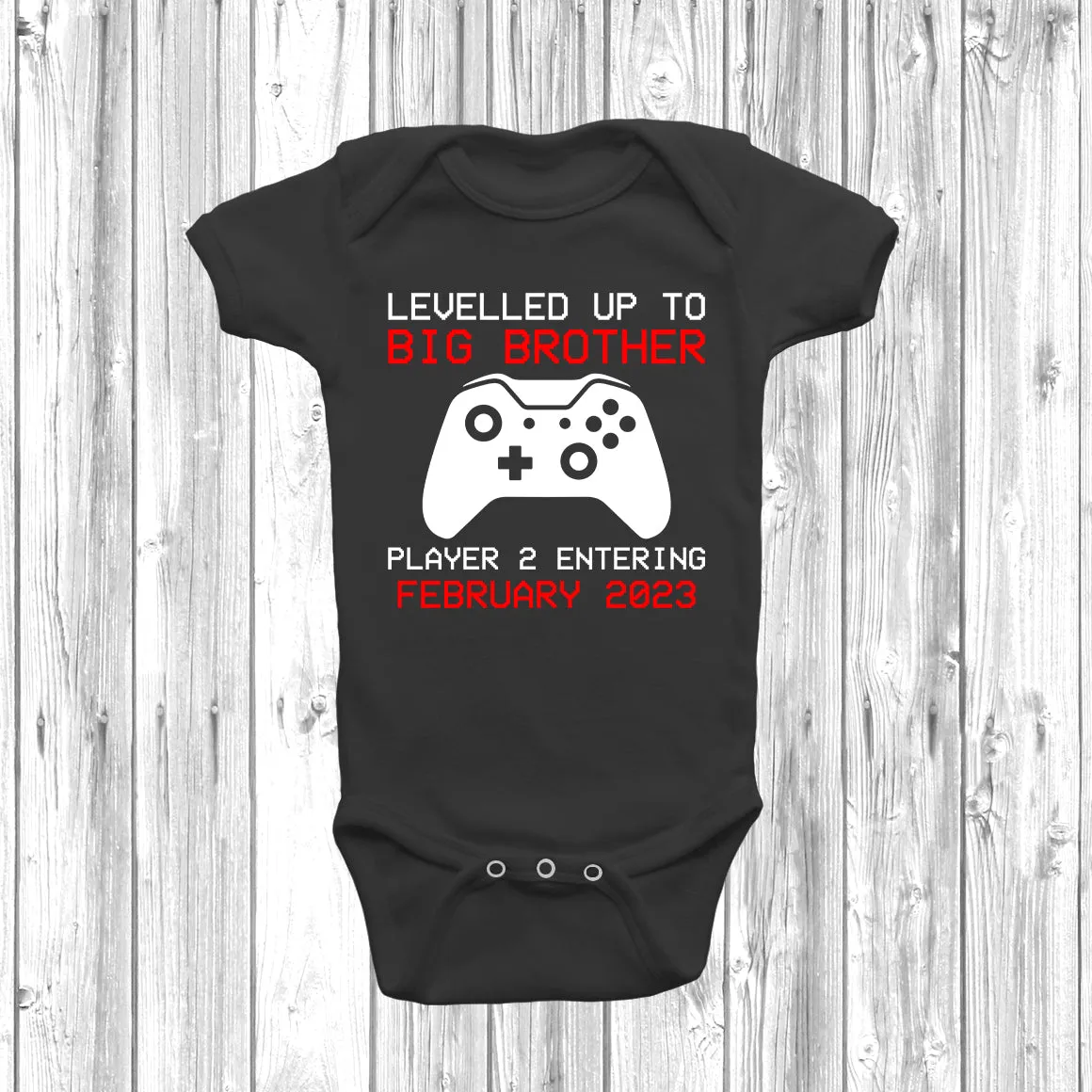 Levelled Up To Big Brother Baby Grow