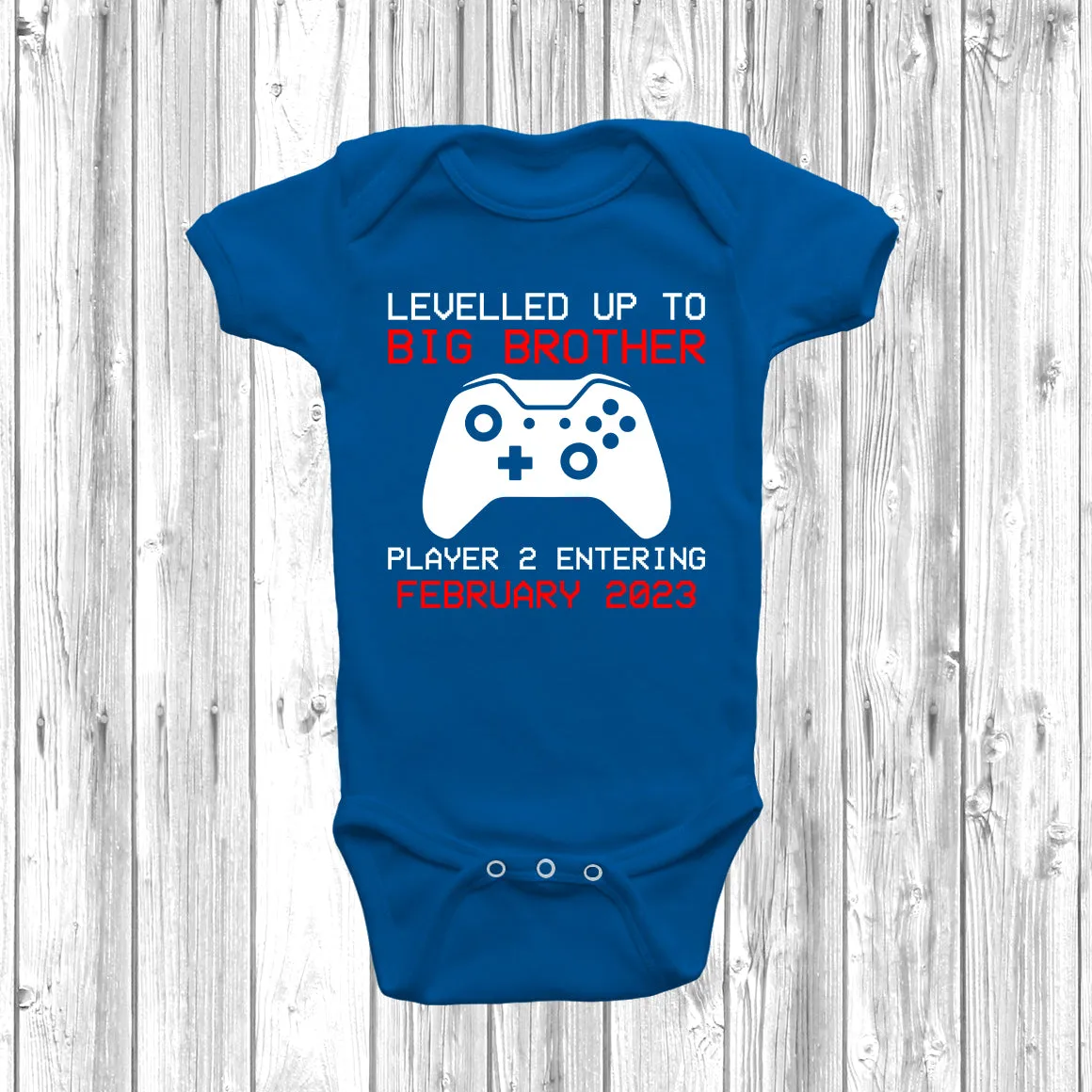 Levelled Up To Big Brother Baby Grow