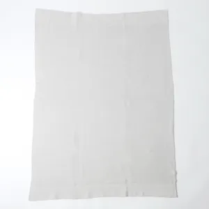 Light Grey Sweater Knit Cotton Baby Blanket