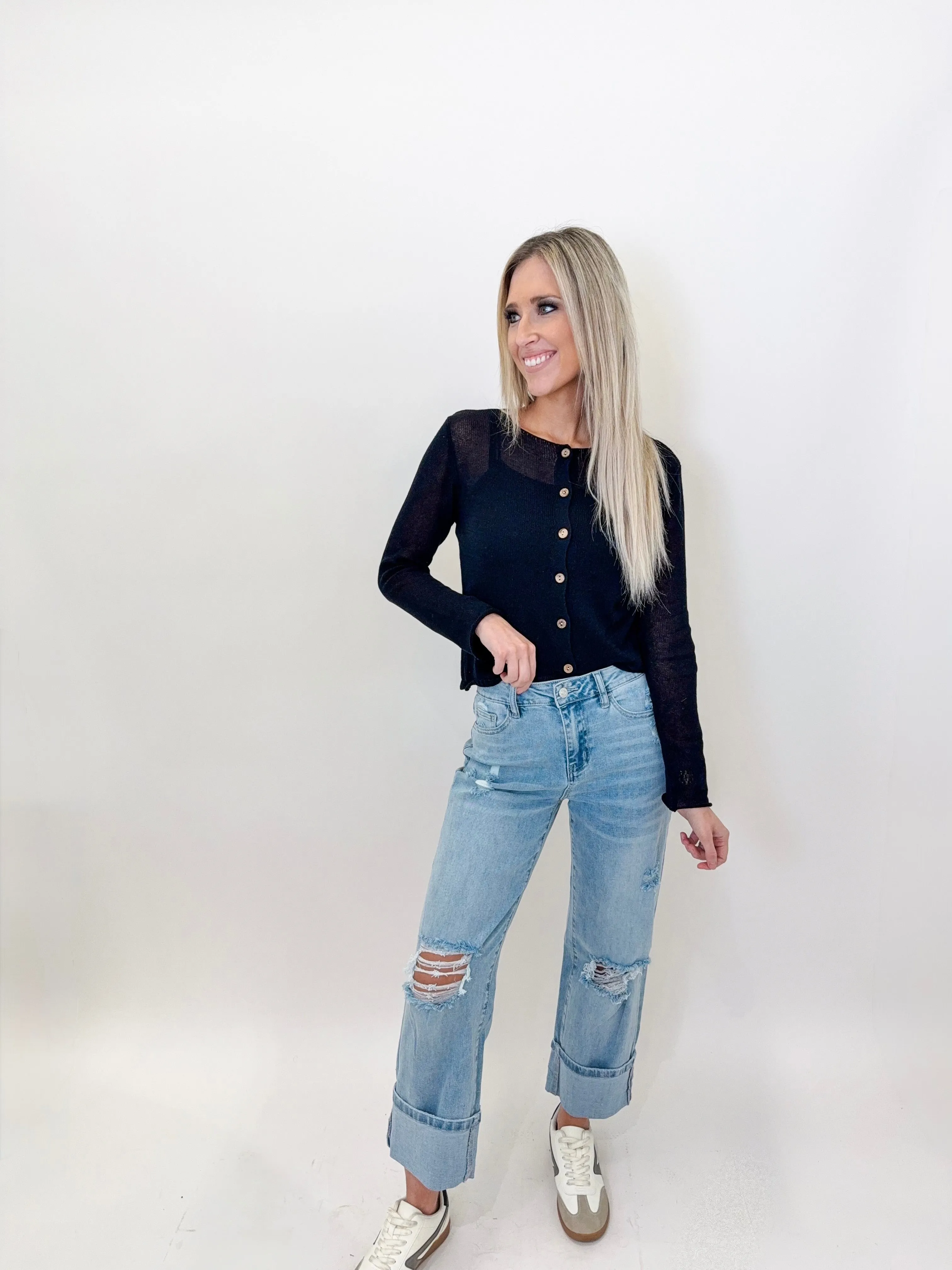 Light Weight Button Down Cardigan