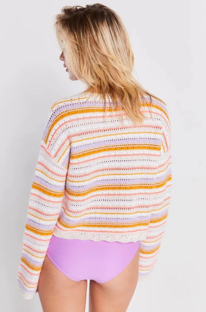 Lisa Todd - Shore Thing Pop Over Sweater - Natural Combo