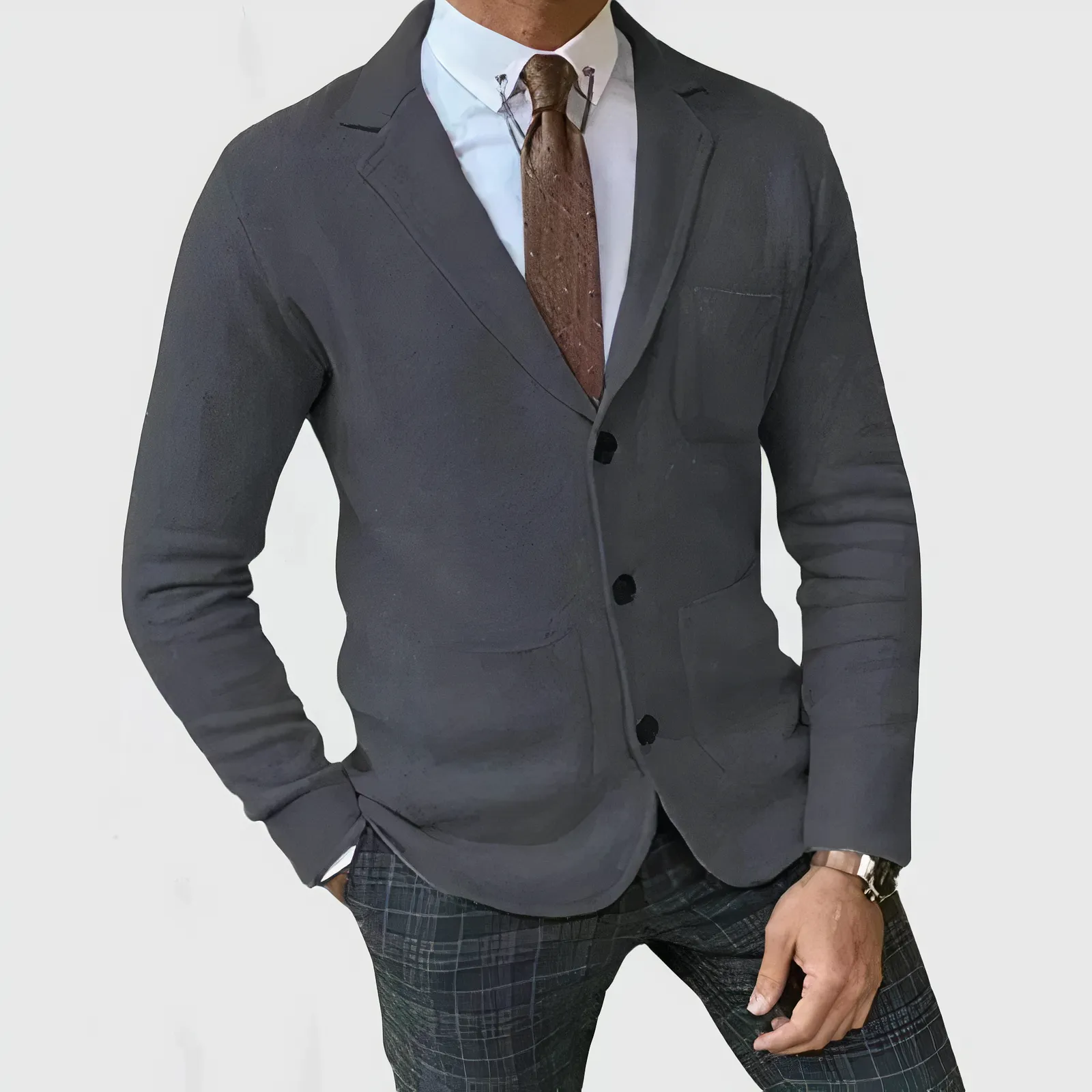 Logan - Stilvoller und Klassischer Winter Business Casual Blazer für Herren