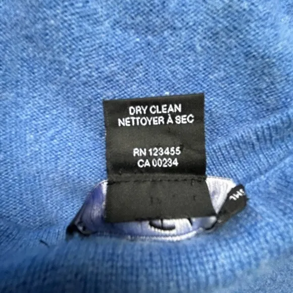 Lord &amp; Taylor 100% Cashmere blue  Sweater S/P
