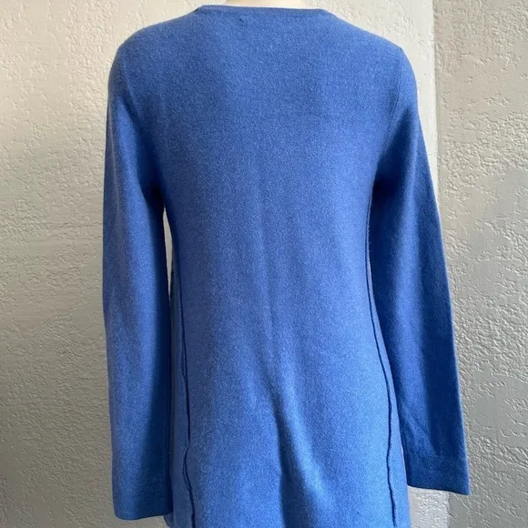 Lord &amp; Taylor 100% Cashmere blue  Sweater S/P