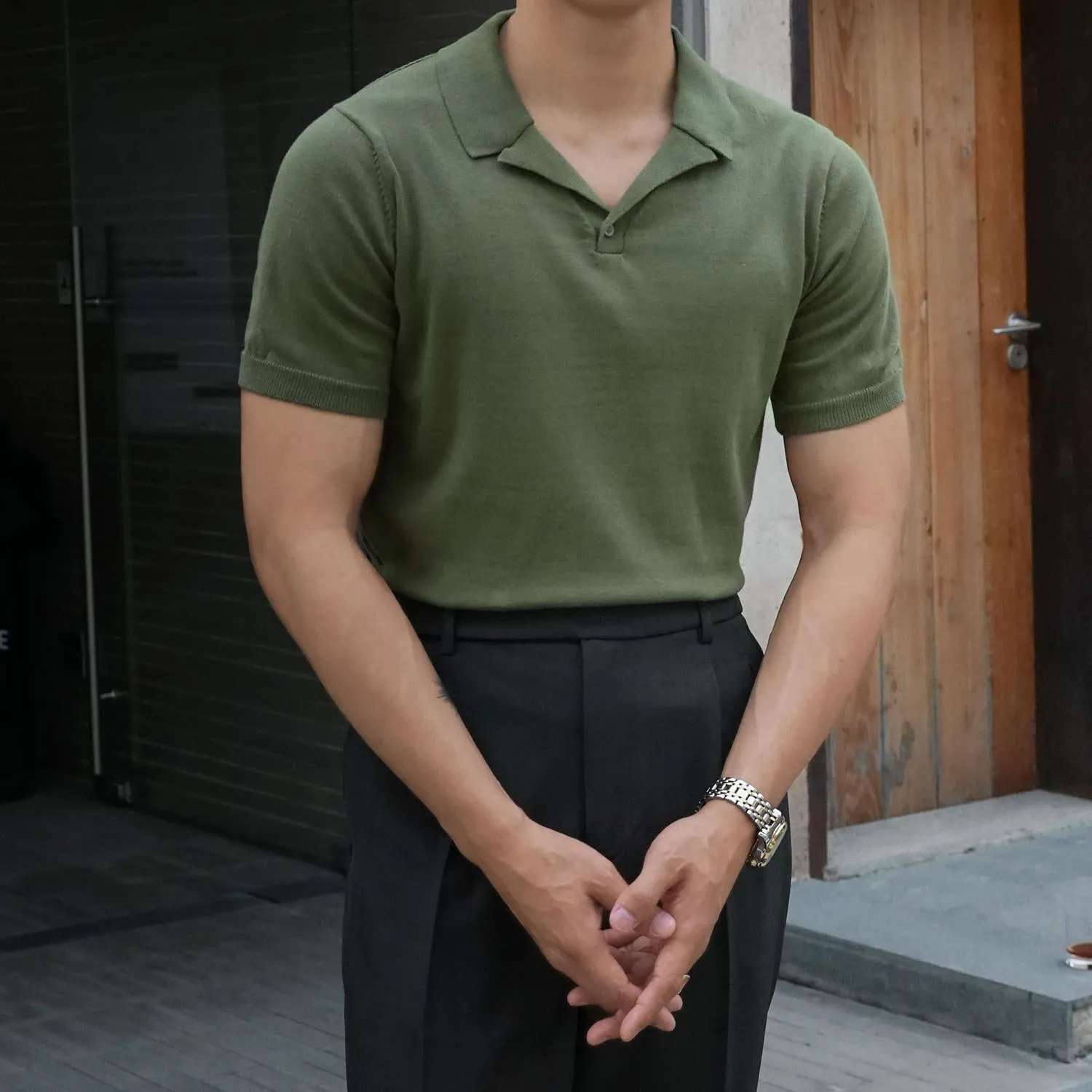 Lorenzo – Slim-Fit Men’s Organic Cotton Polo