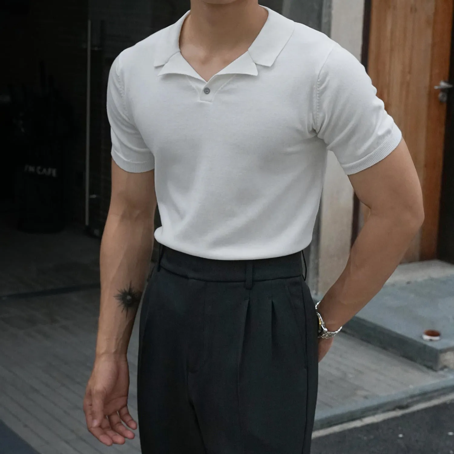 Lorenzo – Slim-Fit Men’s Organic Cotton Polo