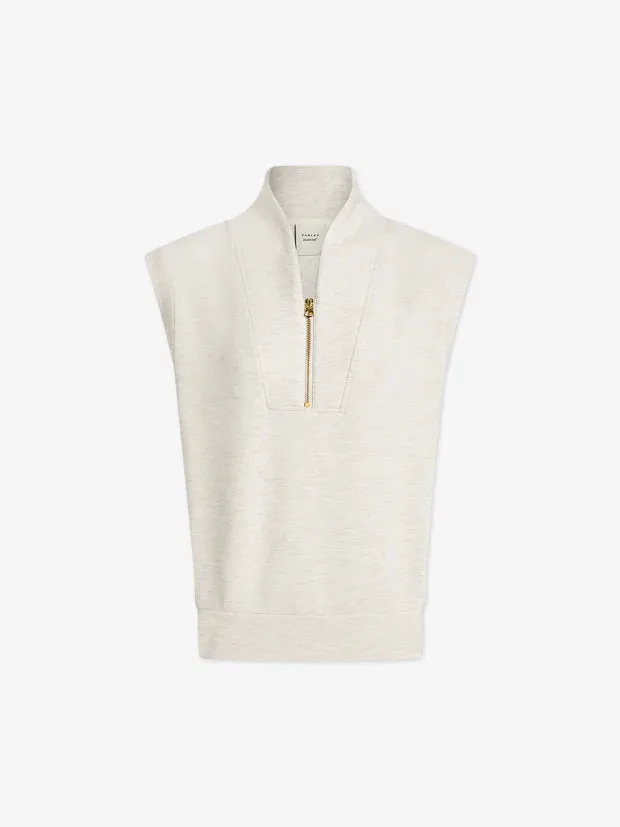 Loretta Half-Zip Sleeveless Sweat