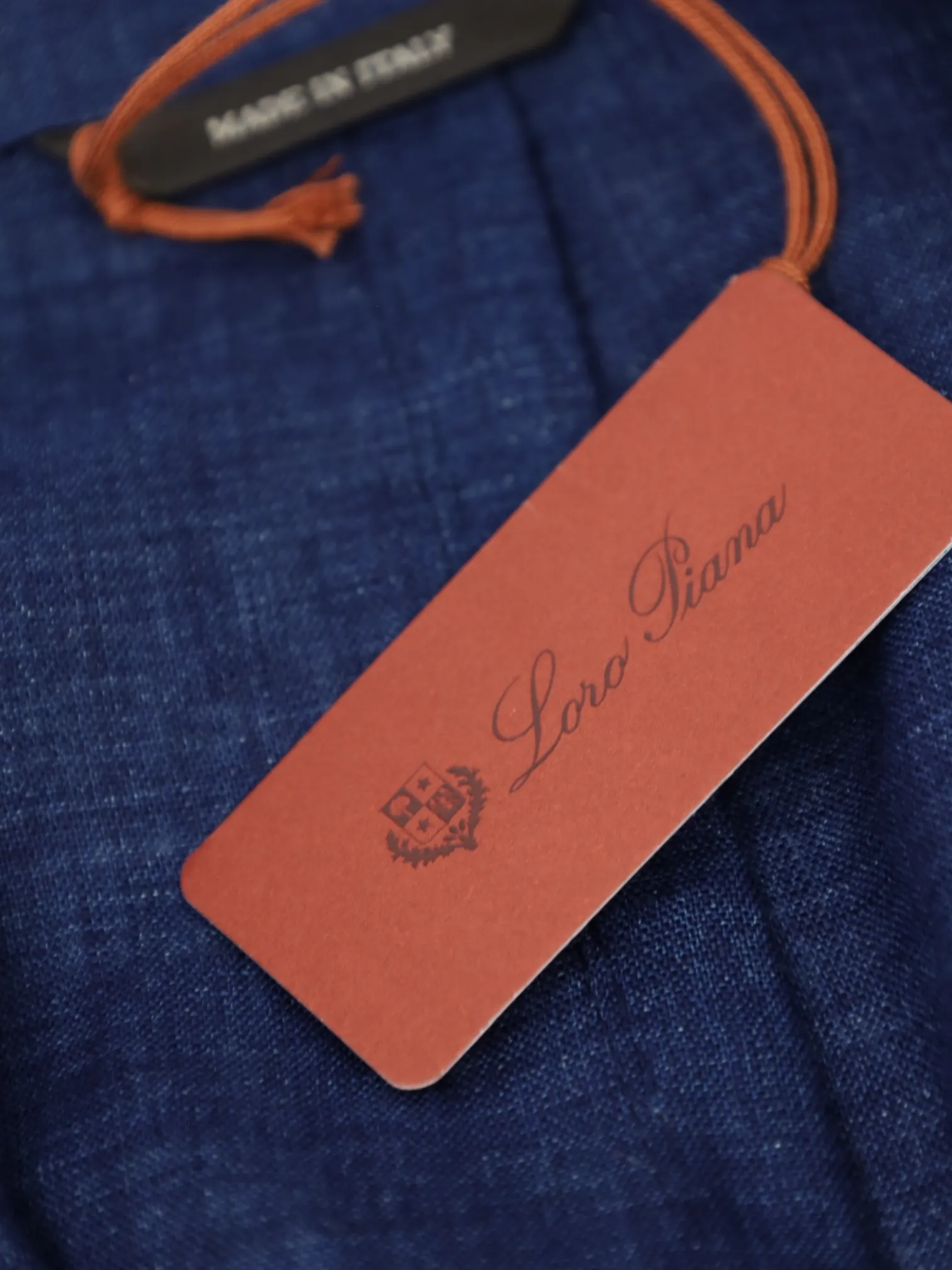 Loro Piana Cobalt Blue Unconstructed Linen Blazer