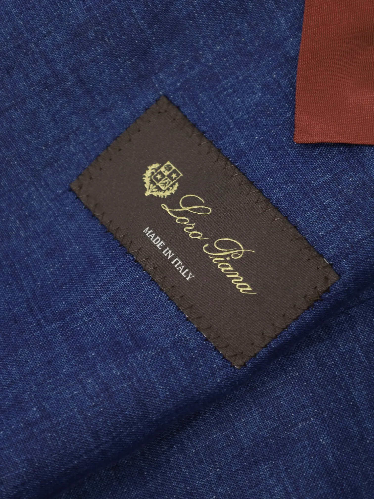 Loro Piana Cobalt Blue Unconstructed Linen Blazer