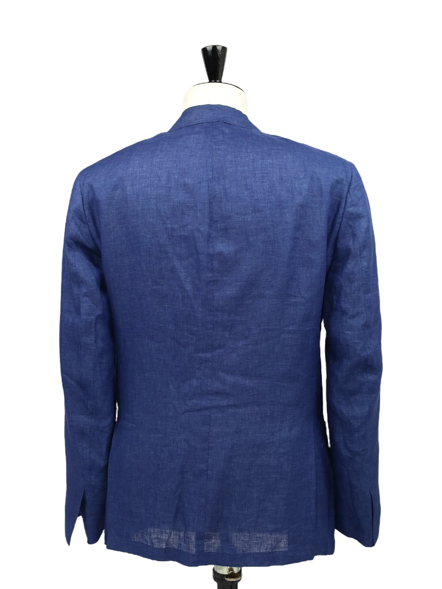 Loro Piana Cobalt Blue Unconstructed Linen Blazer
