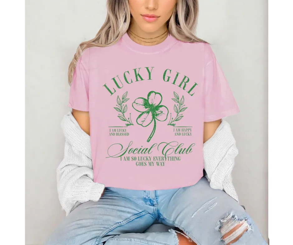 Lucky Girl Social Club St. Patrick’s Day Crew/Tee