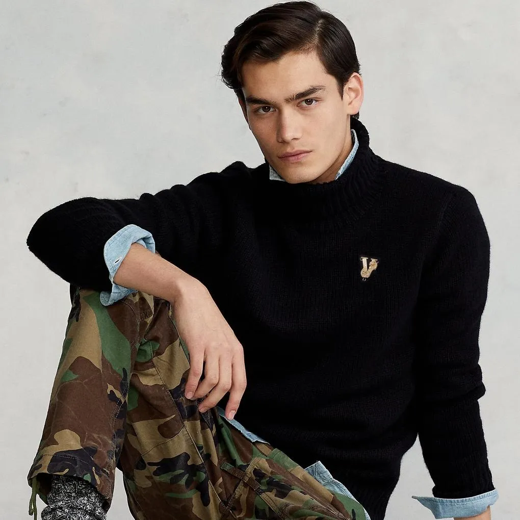 LV High Neck Knit Wear Sweater