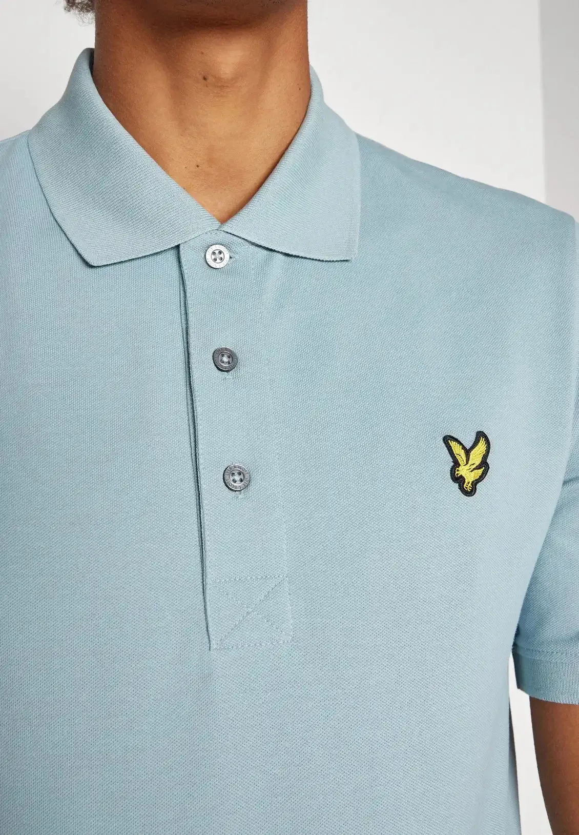 Lyle & Scott Men's Plain Polo Shirt Slate Blue