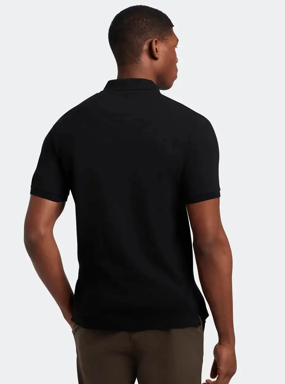 Lyle & Scott Plain Polo Shirt Jet Black