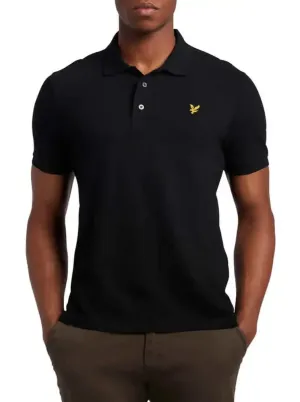 Lyle & Scott Plain Polo Shirt Jet Black