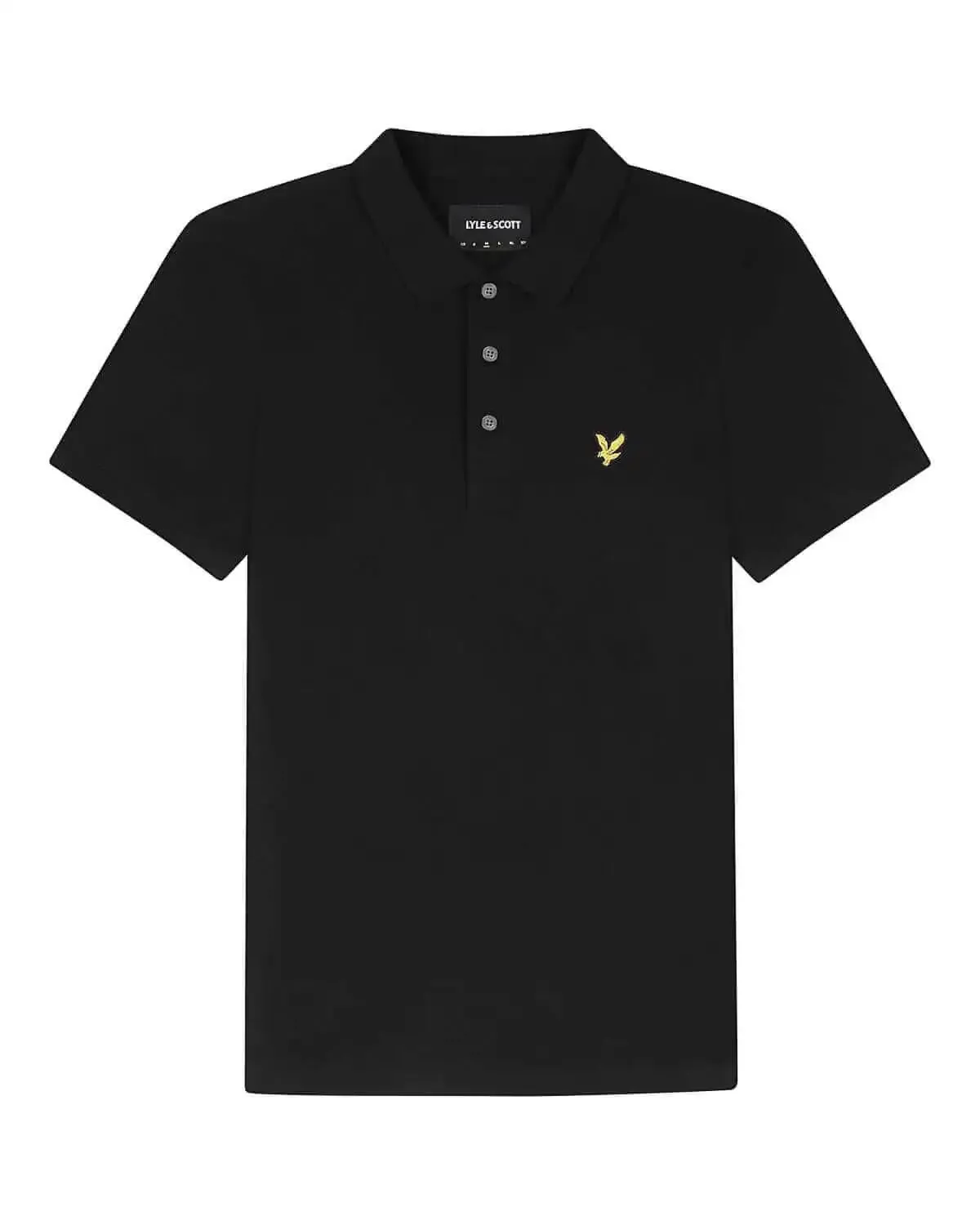 Lyle & Scott Plain Polo Shirt Jet Black