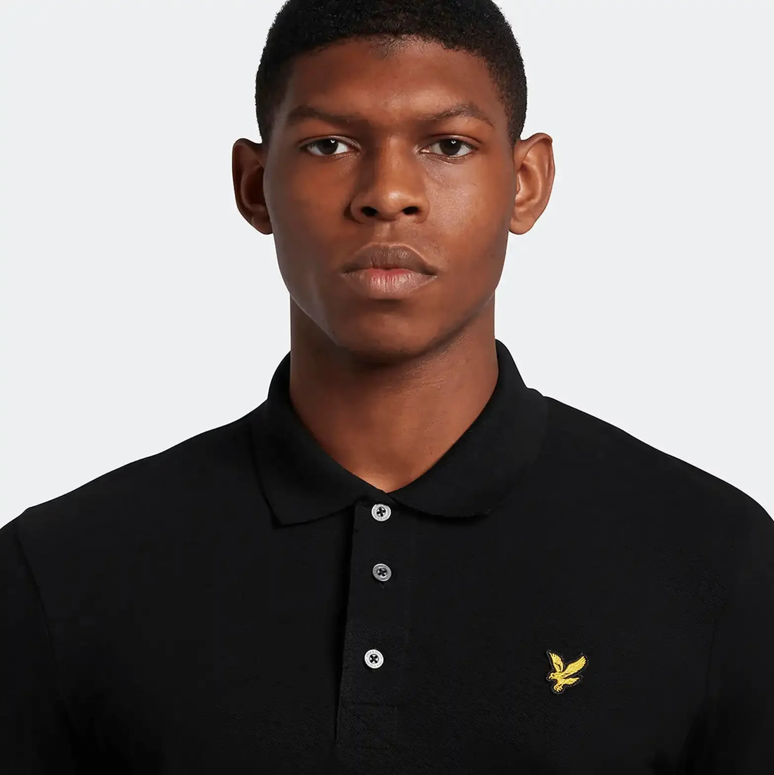Lyle & Scott Plain Polo Shirt Jet Black