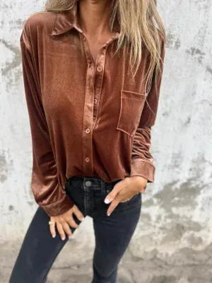Lyn | Classic Velvet Blouse