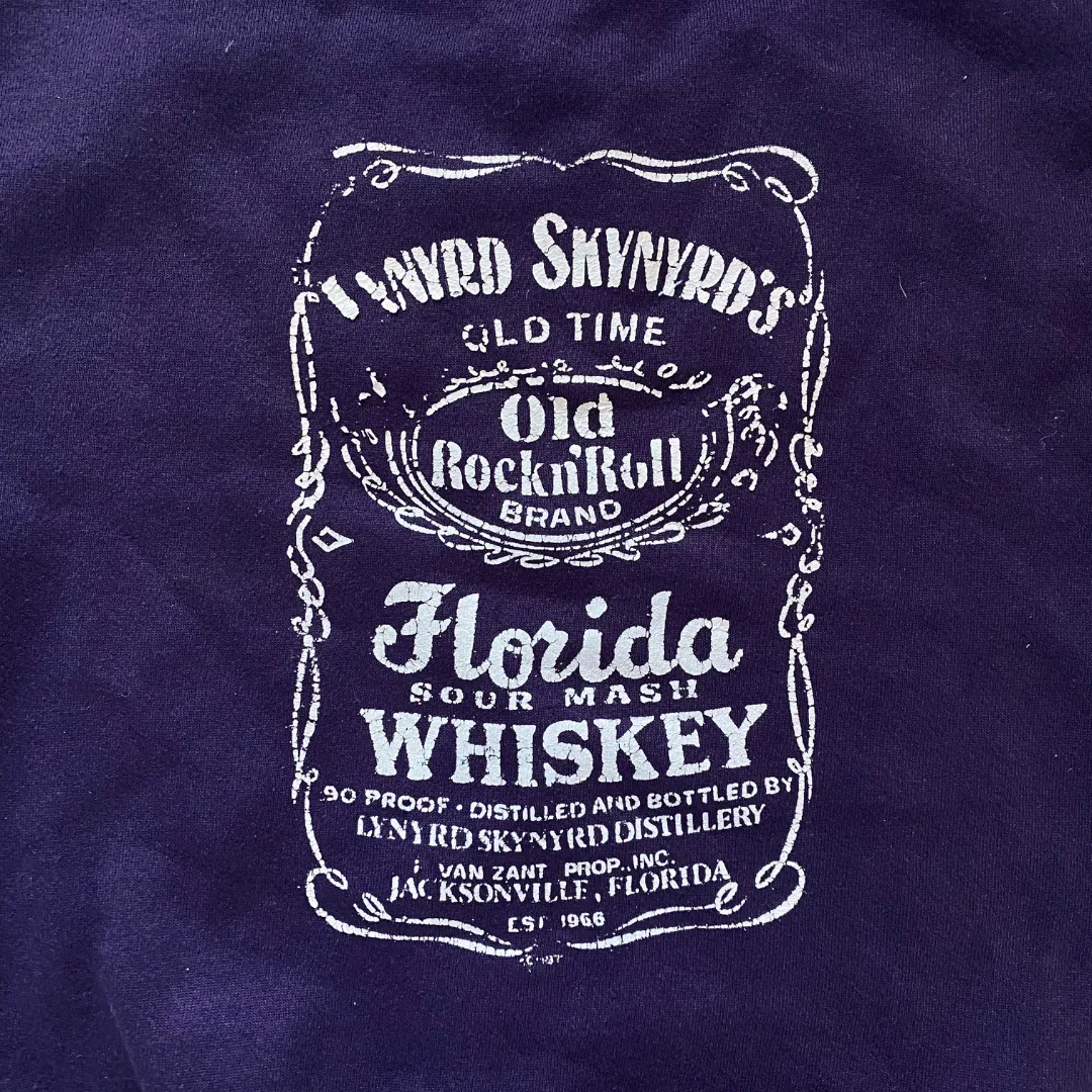 Lynyrd Skynyrd Old Time Florida Whiskey Sweatshirt Size S