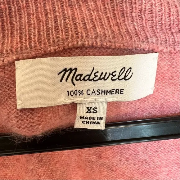 Madewell Cashmere Sweater V-Neck Pullover Like New XS