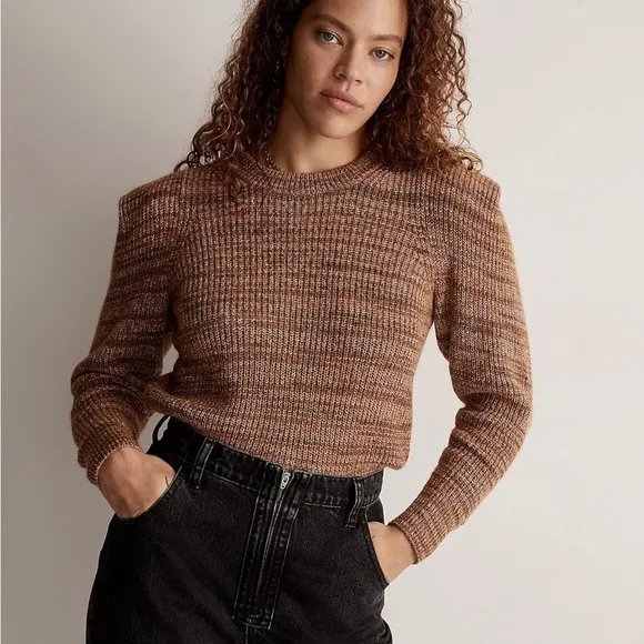Madewell NEW Space-Dyed Prentiss Pullover Sweater Autumn NWT M
