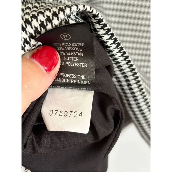 Maison d’Amelie Paris houndstooth crop blazer size large