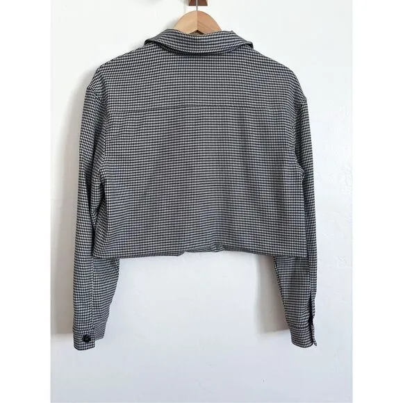 Maison d’Amelie Paris houndstooth crop blazer size large