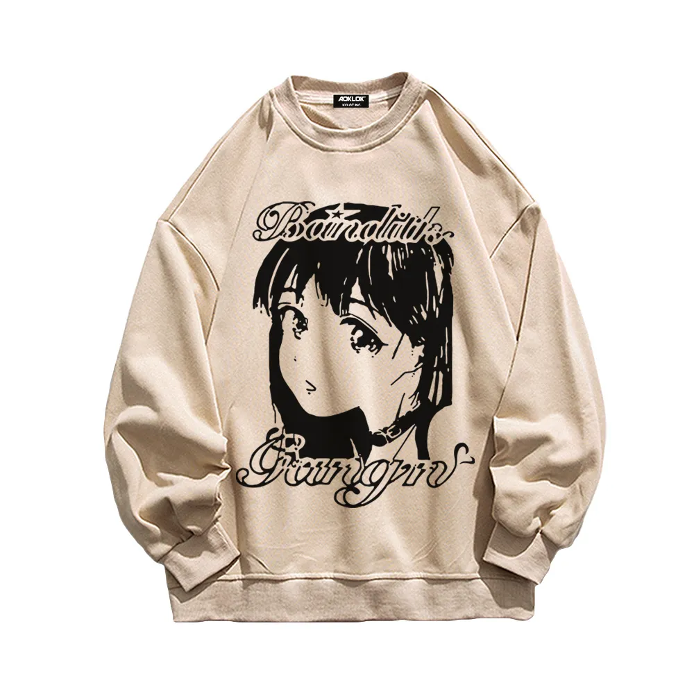 Manga Girls Graphic Sweatshirt