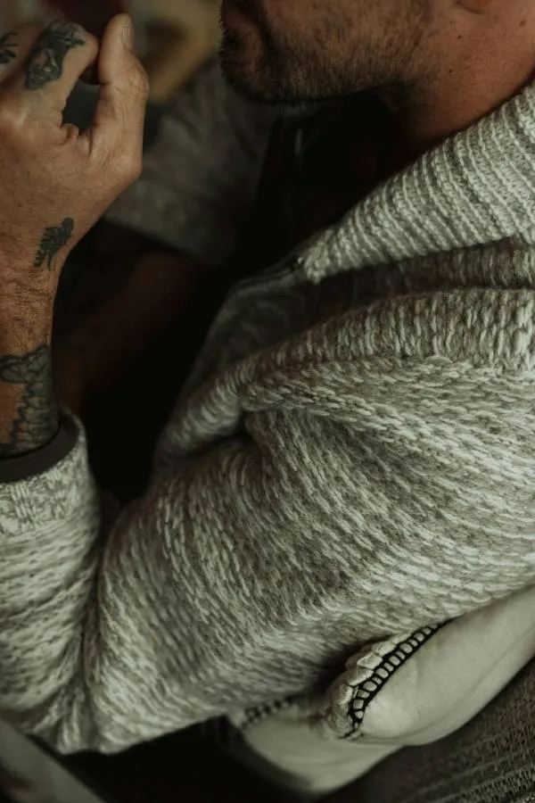 Marled Chunky Sweater Jacket
